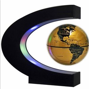 Magic levitating spinning globe